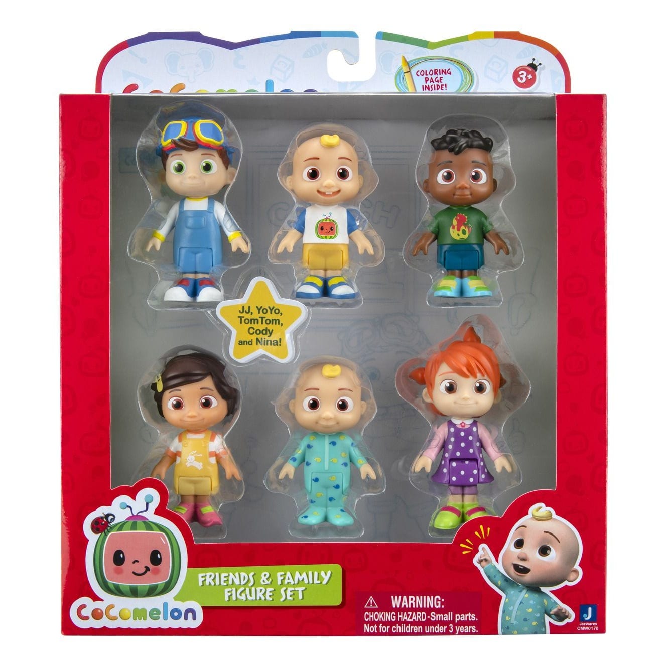 * Cocomelon - 6 Figure Pack - Family & Friends 3701405806286