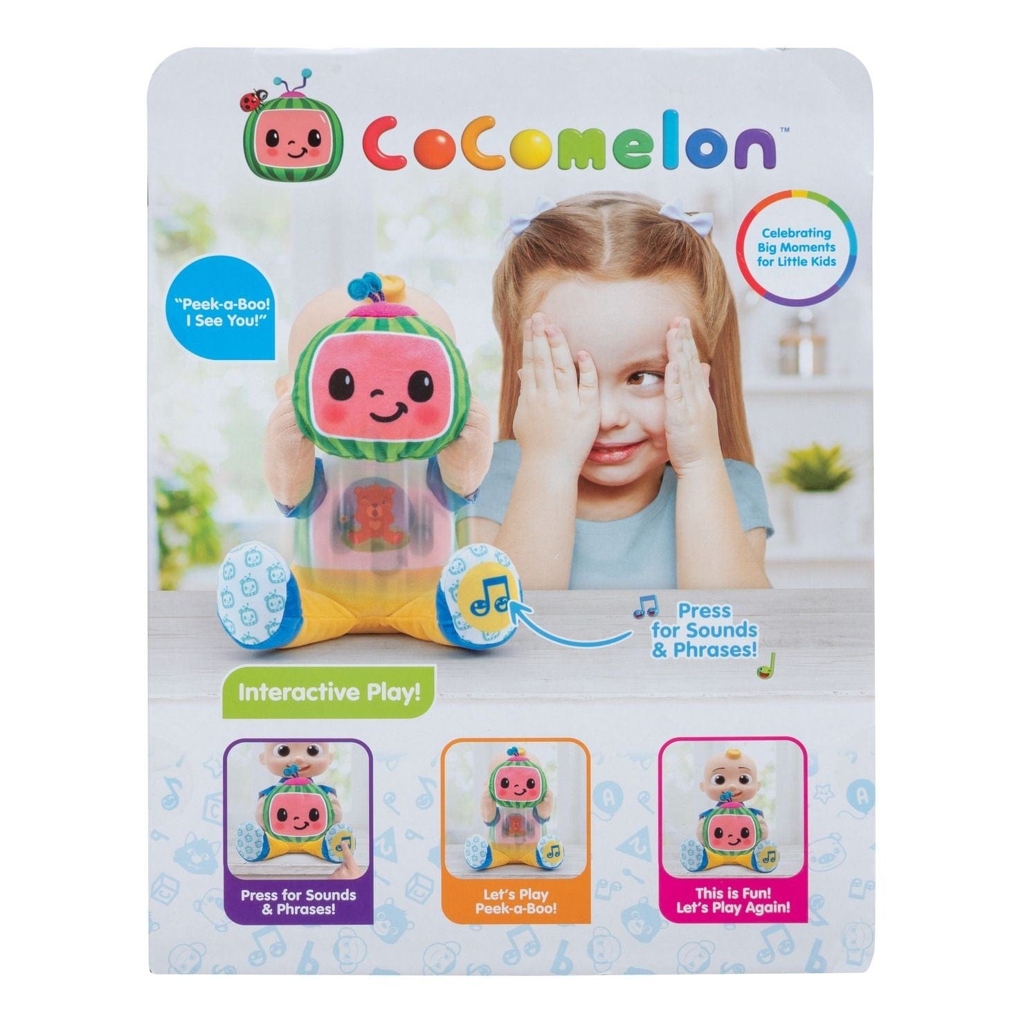 Cocomelon - Peek-a-Boo JJ Feature Plush 191726505877