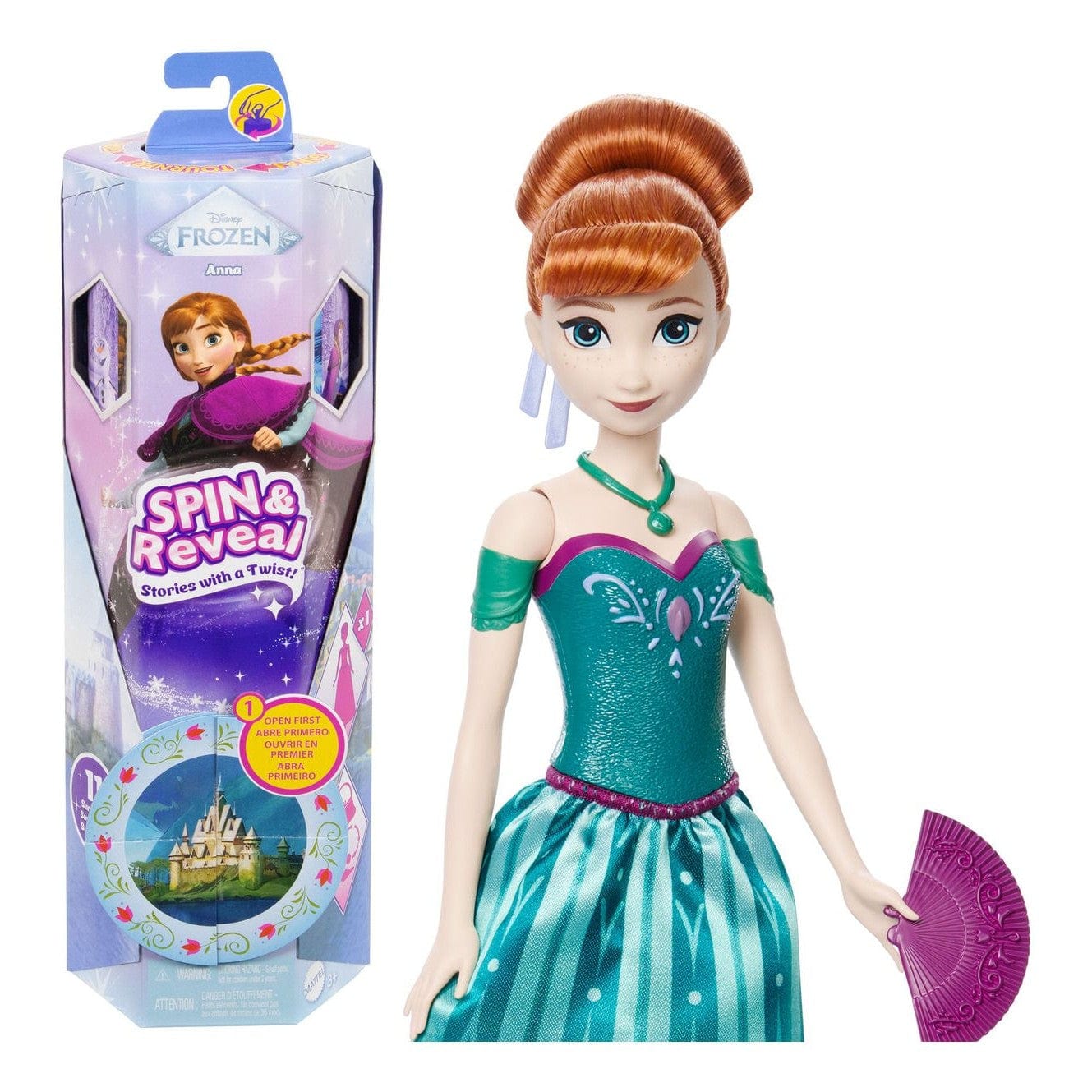 * Disney Frozen Spin & Reveal Anna 194735280377