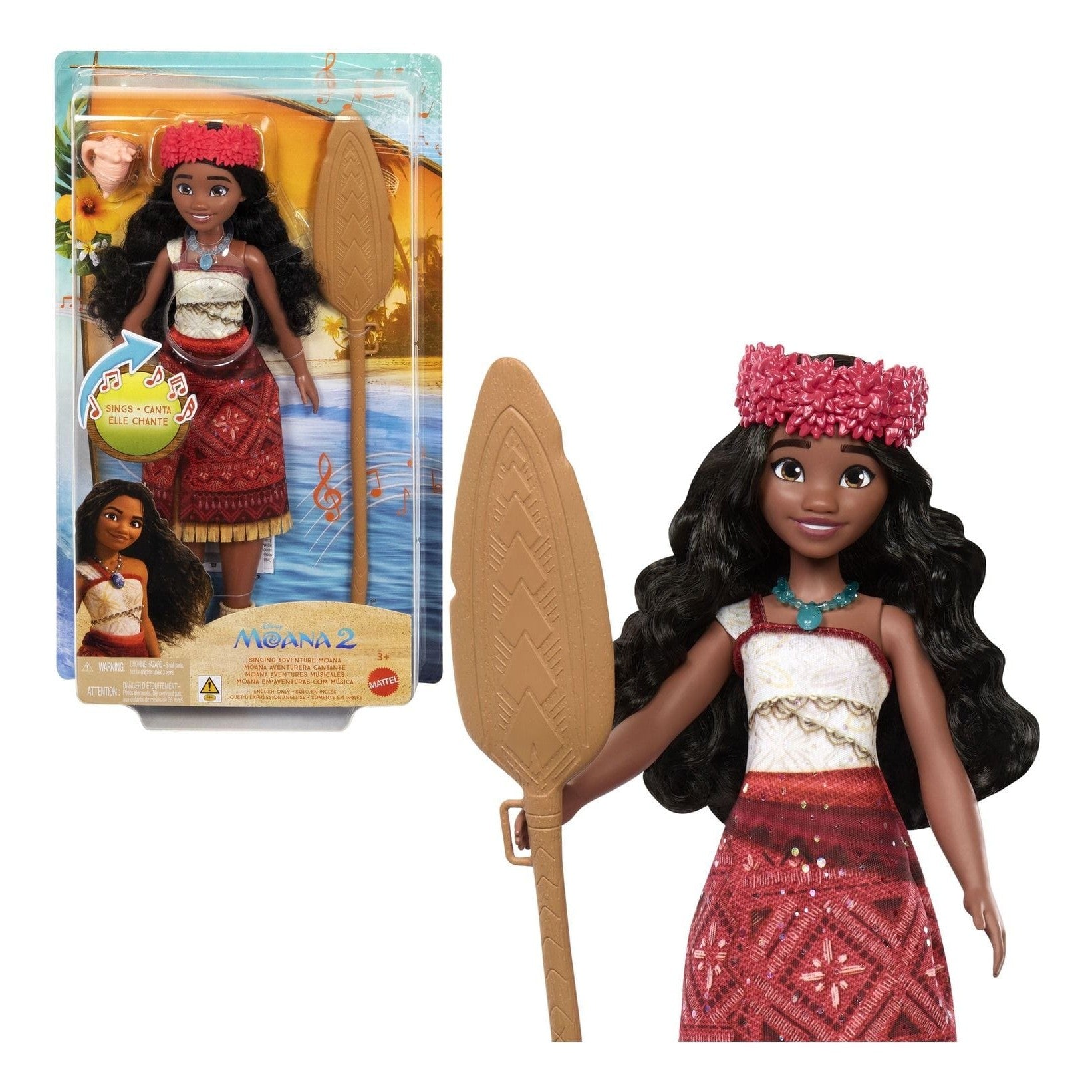 Disney Moana 2 Singing Adventure Moana Doll 194735265206