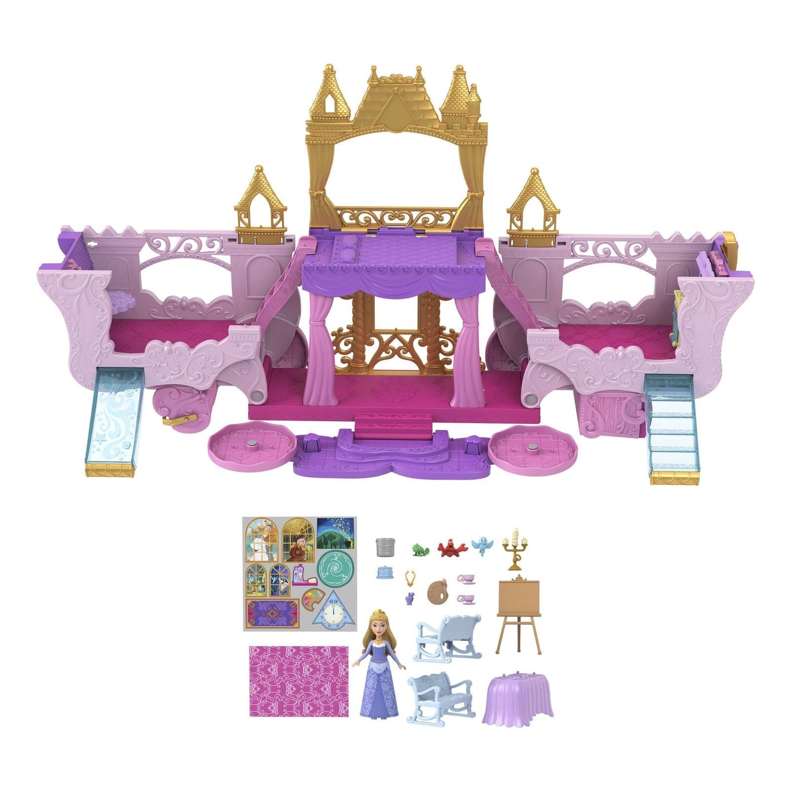Disney Princess Carriage to Castle 2in1 Playset 194735222766