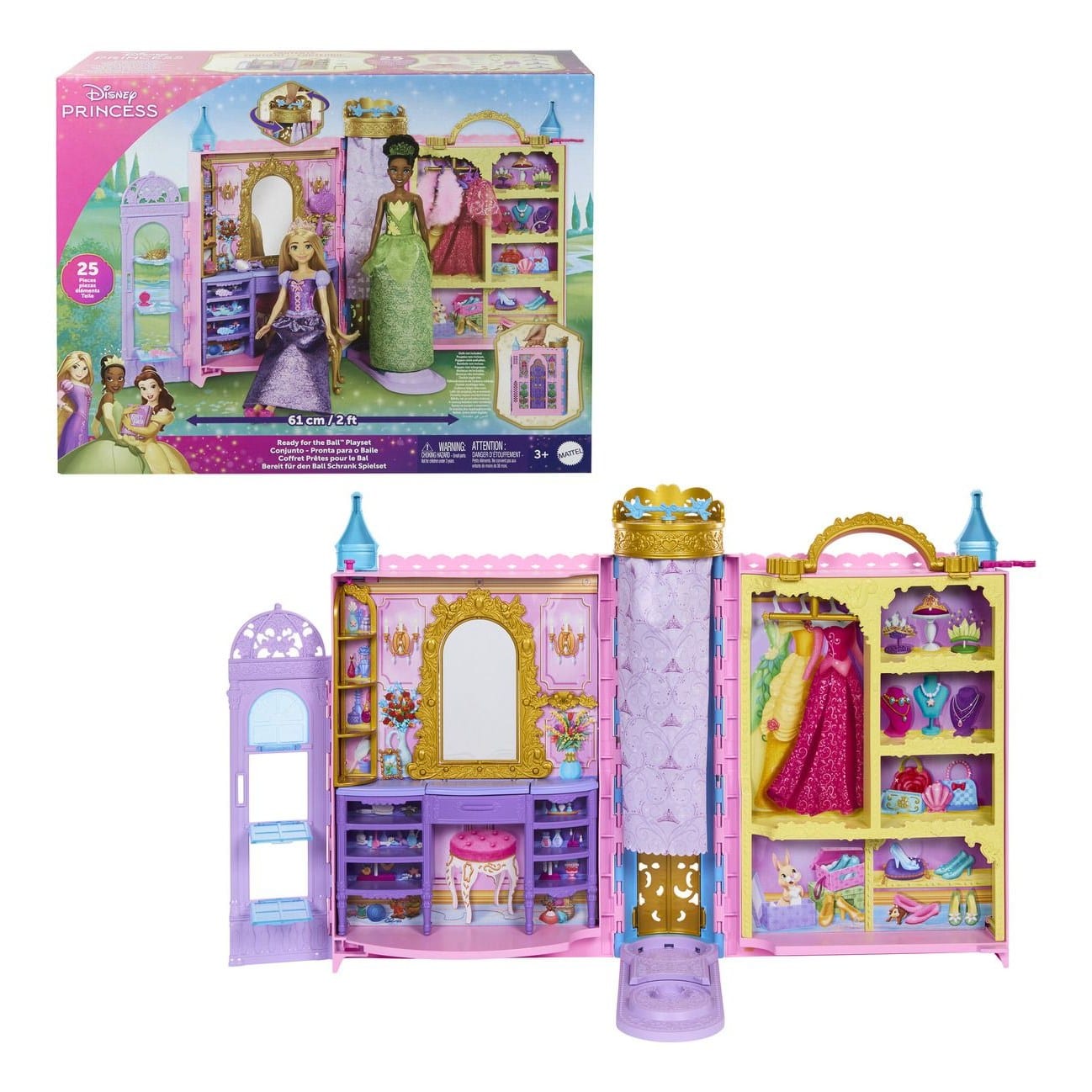 Disney Princess Ready for the Ball Closet Playset 194735225767