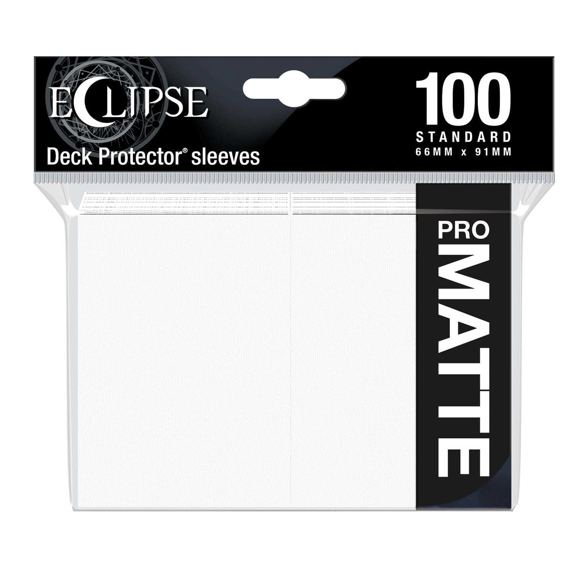 Eclipse Matte Standard Sleeves: Arctic White (100) 74427156121