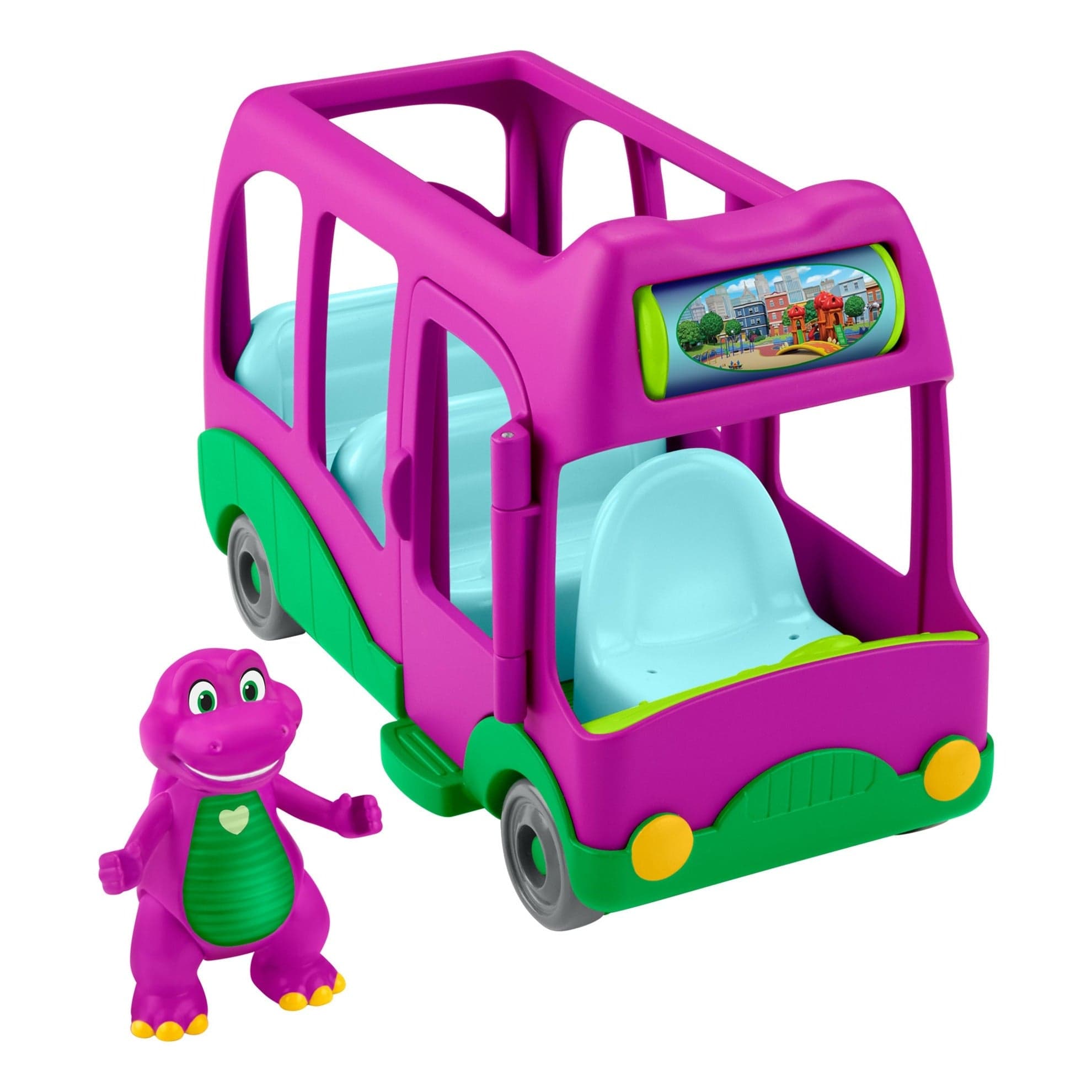 Fisher Price Barney's World Adventure Bus 194735246557
