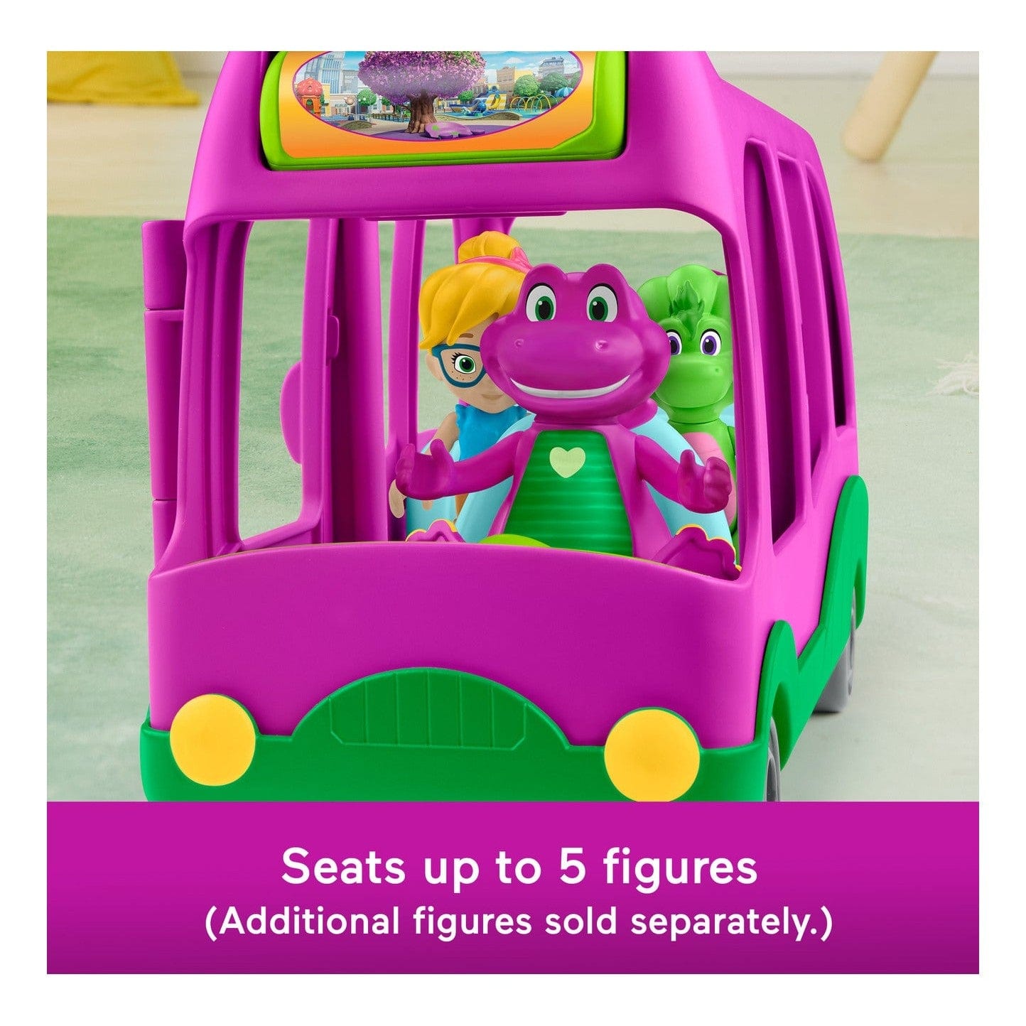 Fisher Price Barney's World Adventure Bus 194735246557