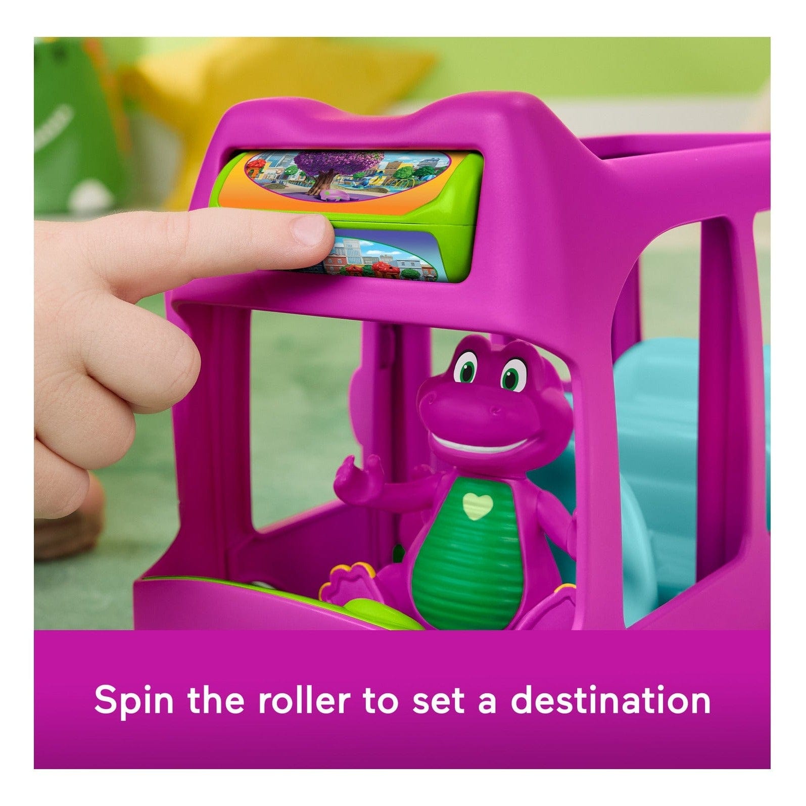 Fisher Price Barney's World Adventure Bus 194735246557