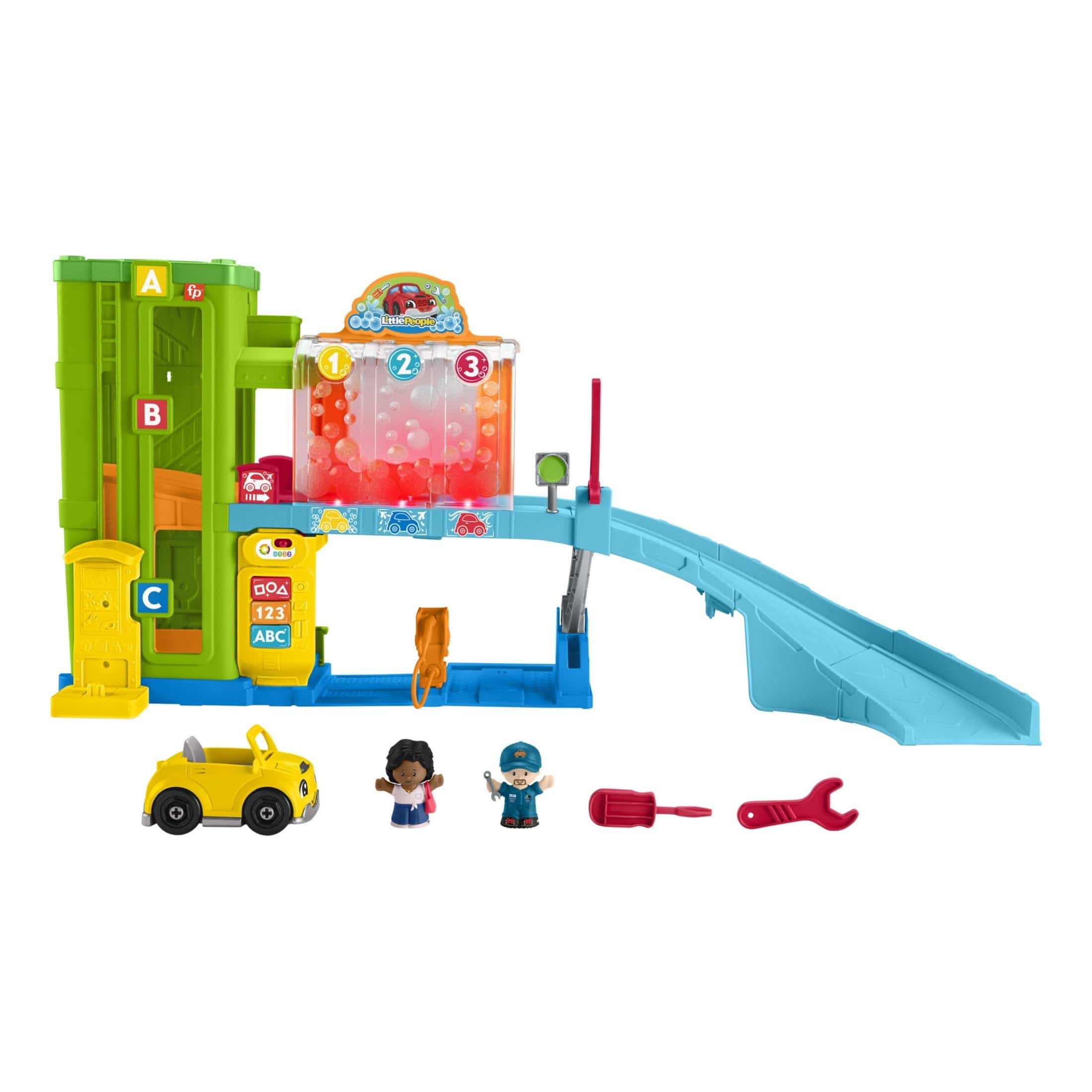 Fisher Price Little People Light Up Learning Garage Playset 194735171521