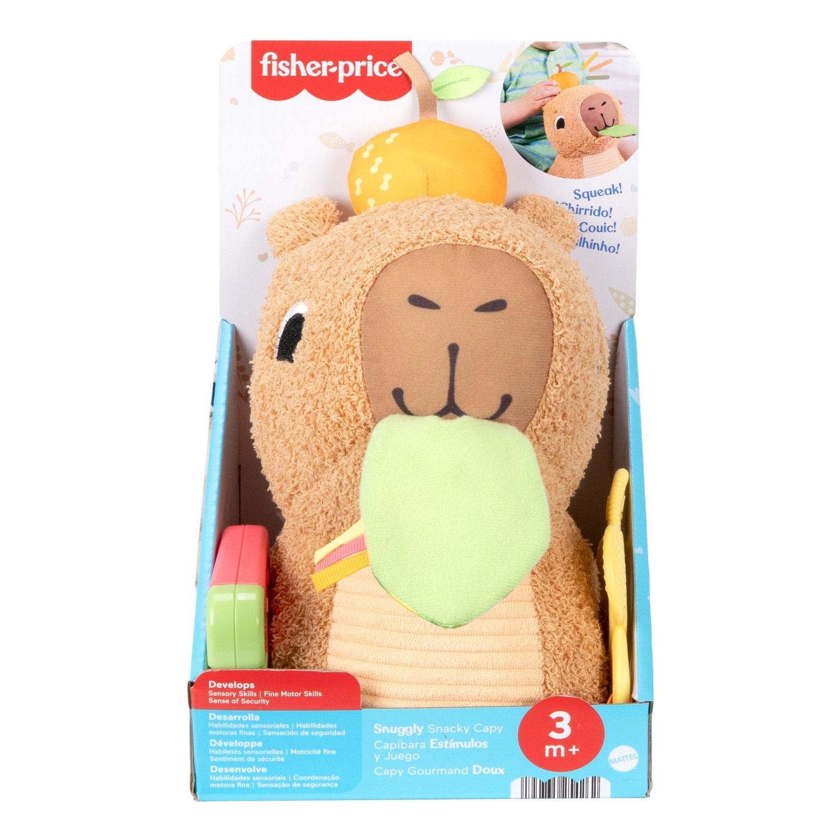 * Fisher Price Sensimals Snuggly Snacky Capy 194735254262