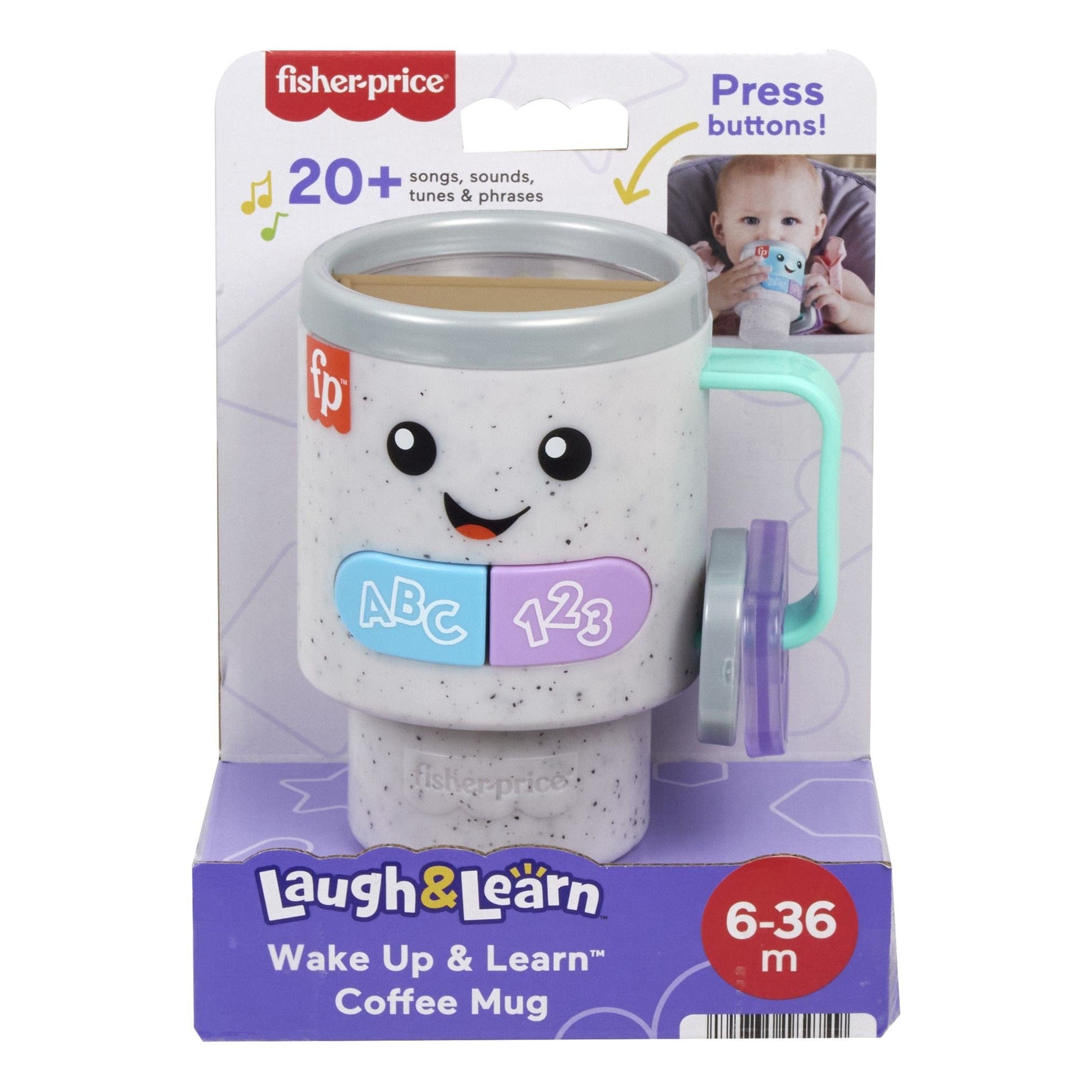 Fisher Price Wake Up & Learn Coffee Mug 194735228232