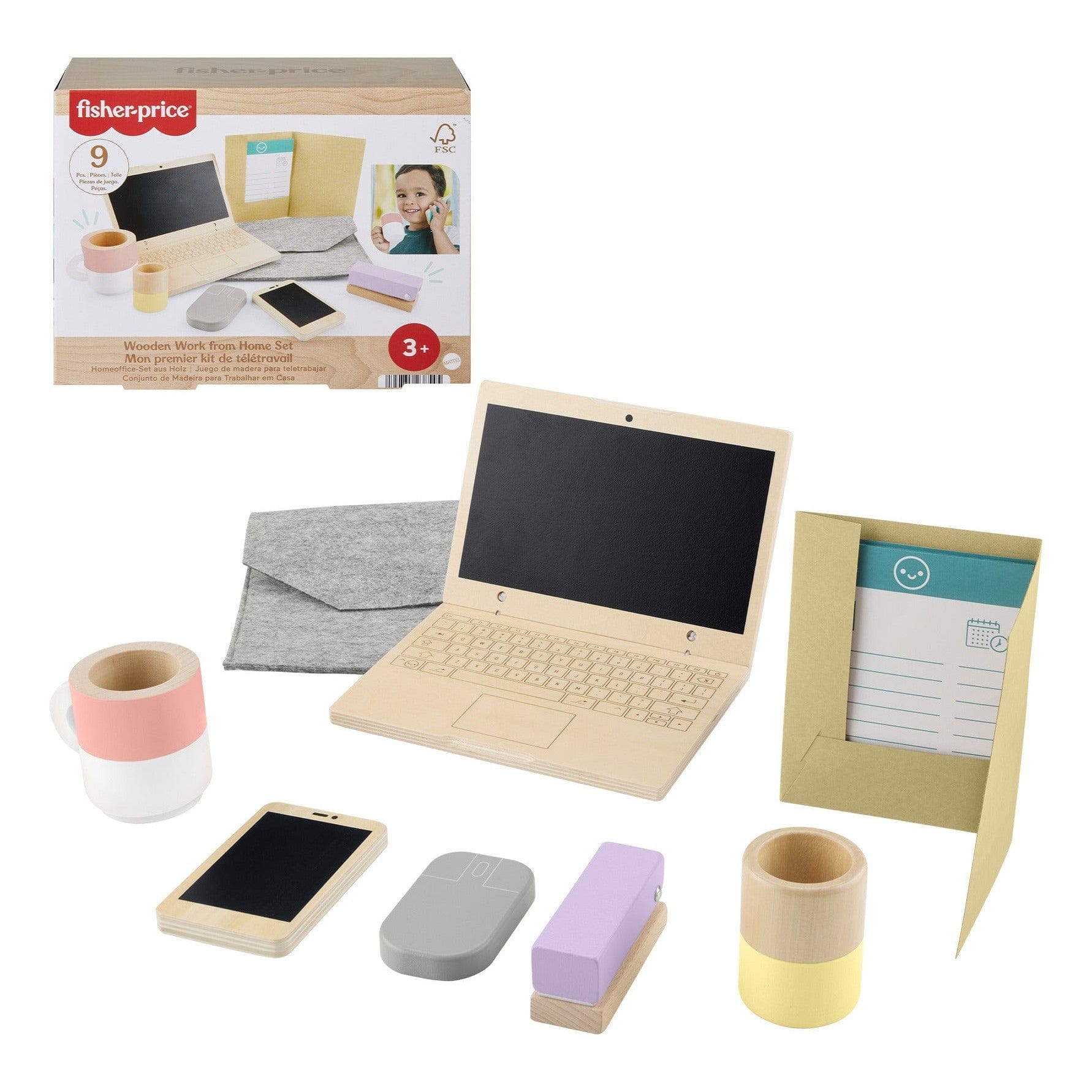 Fisher Price Wooden Work From Home Set
