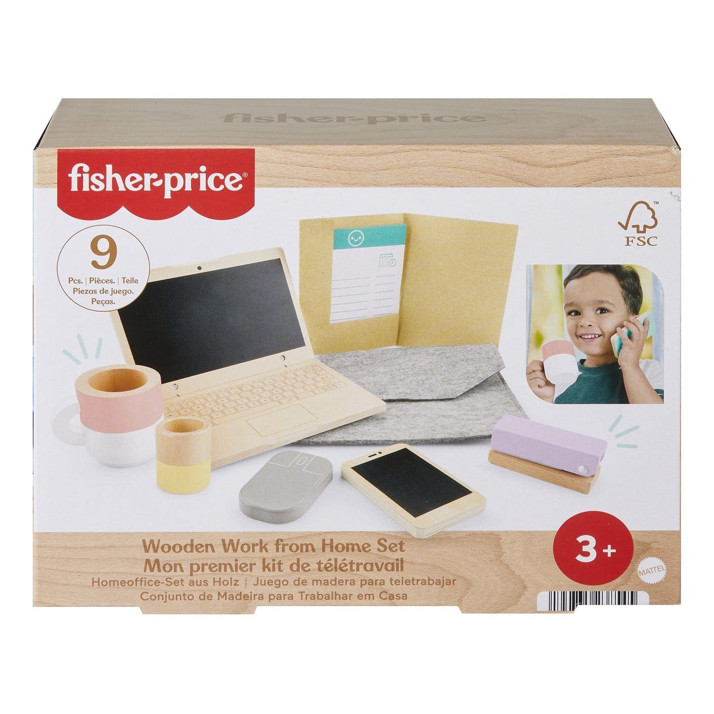 Fisher Price Wooden Work From Home Set