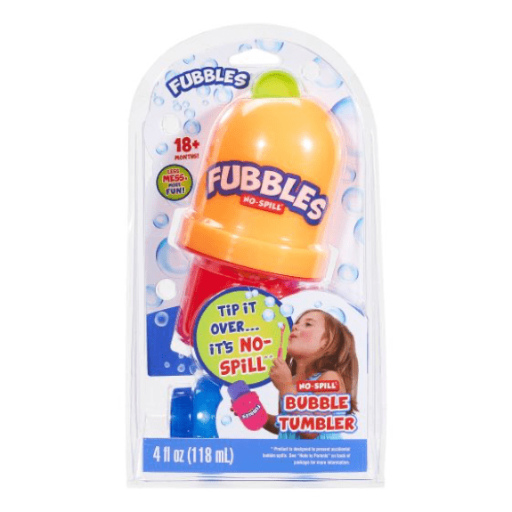 Fubbles No-Spill Bubble Tumbler - Choose your Colour