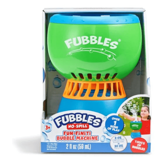 Fubbles No-Spill Fun-Finiti Bubble Machine