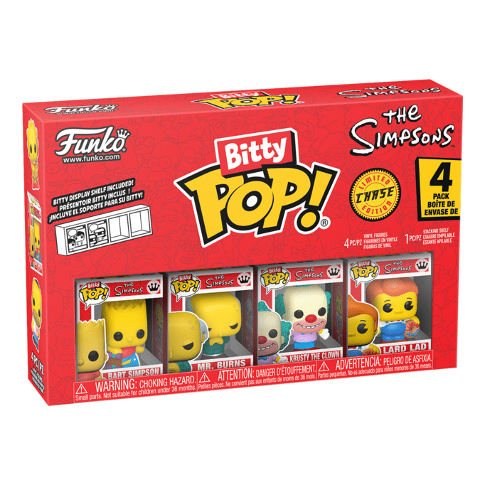 Funko – Pop! Vinyl – The Simpsons – Bart Simpson Exclusive 4 Pack 889698857079