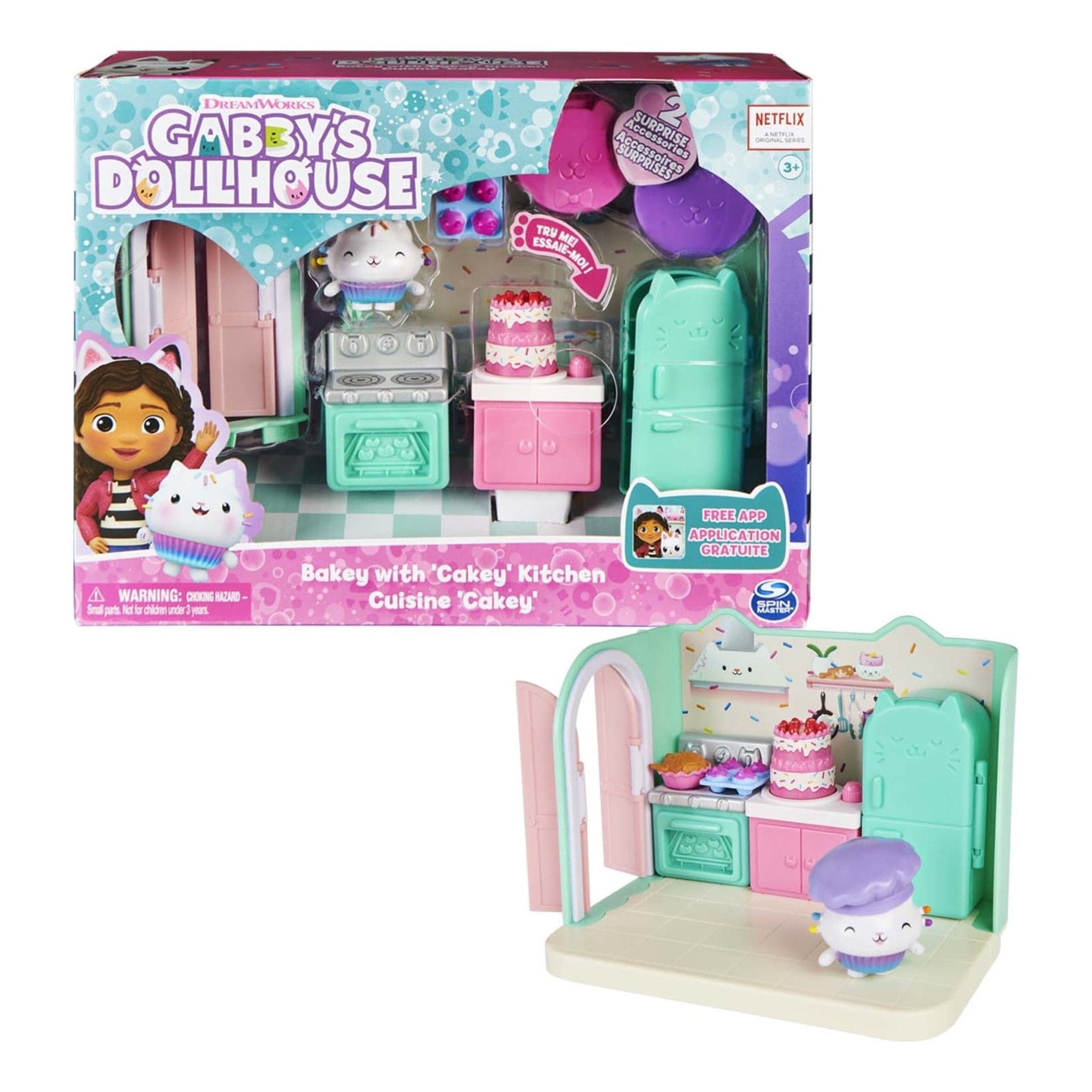 Gabby's Dollhouse Bakey with Cakey Kitchen 778988374092