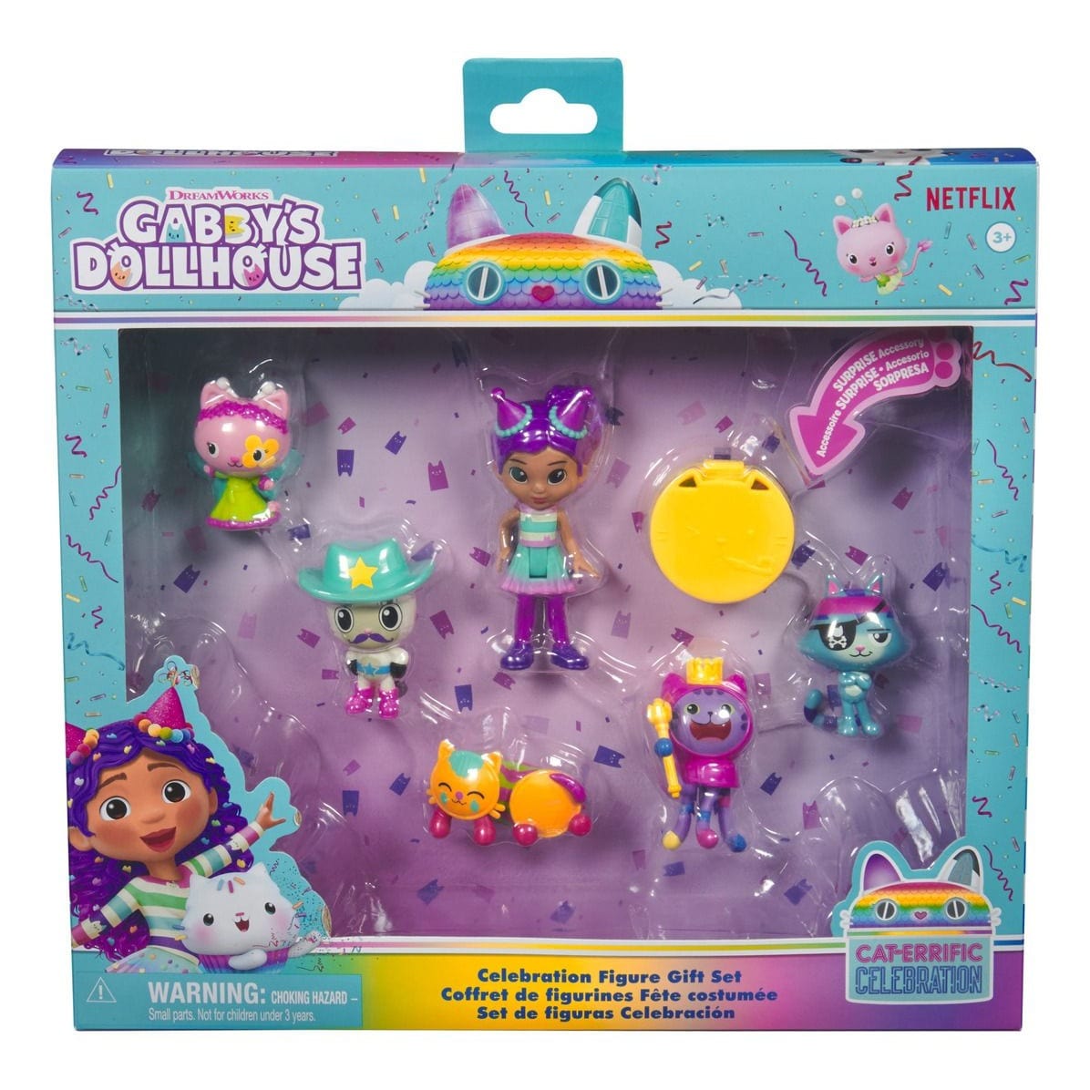 Gabby's Dollhouse Deluxe Figure Set Celebration 681147010123