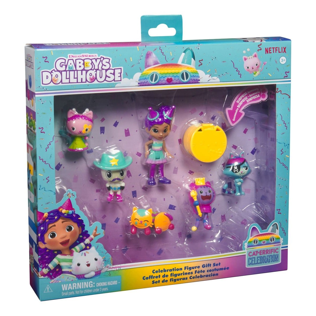 Gabby's Dollhouse Deluxe Figure Set Celebration 681147010123