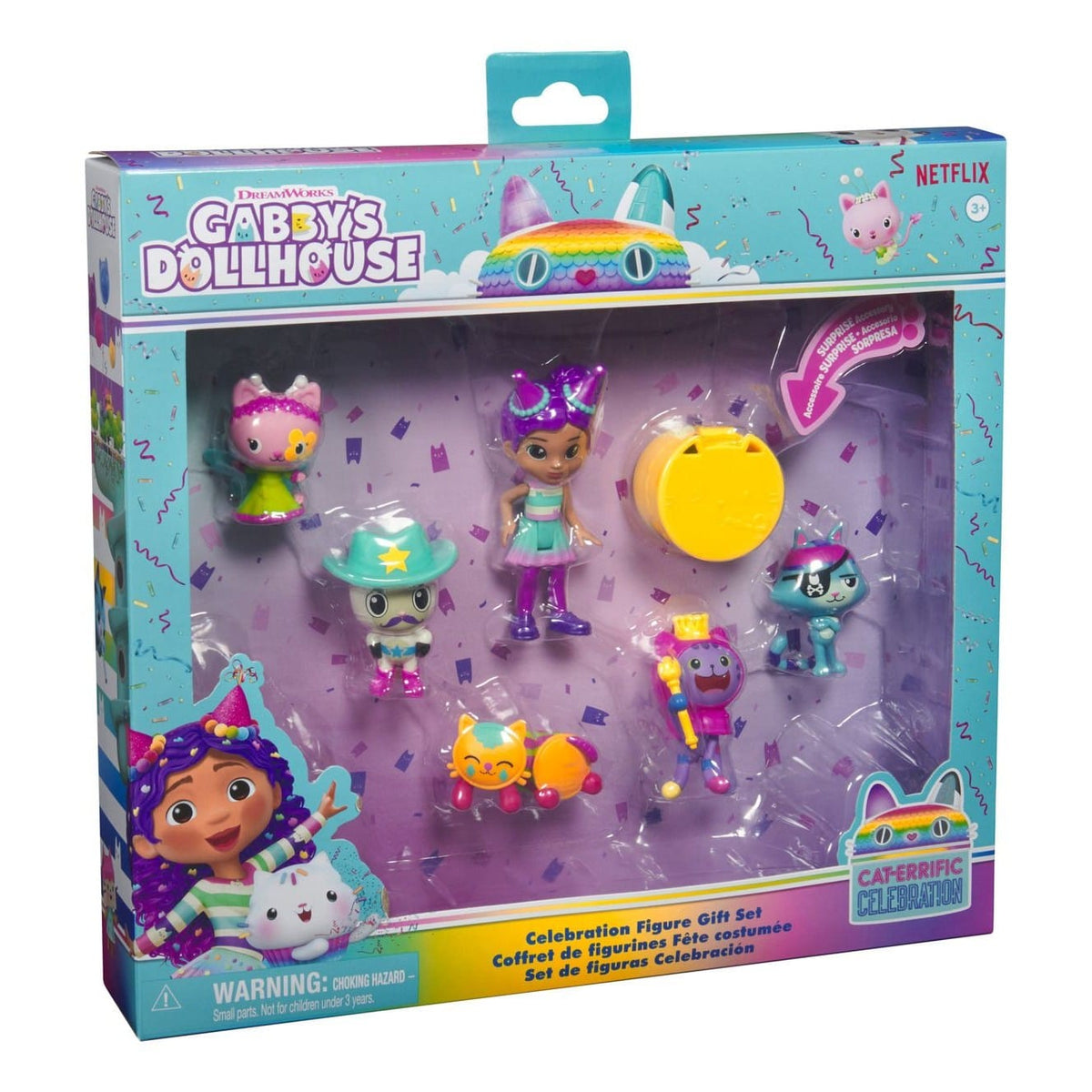 Gabby's Dollhouse Deluxe Figure Set Celebration 681147010123