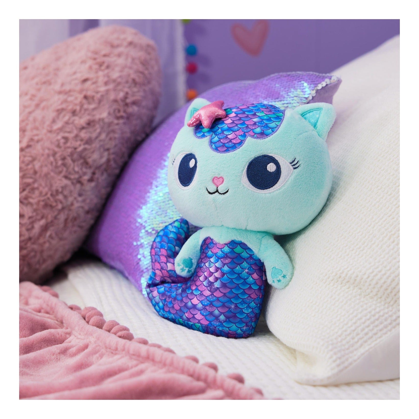 Gabby's Dollhouse – Deluxe Plush MerCat Toy 681147046535