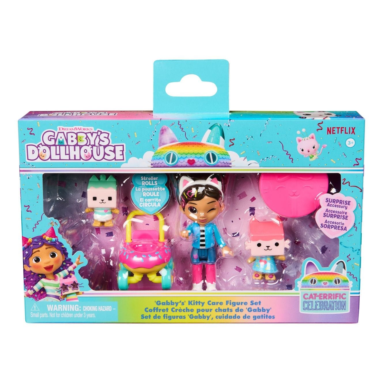 Gabby's Dollhouse Gabby's Kitty Care Figure Set 778988600450