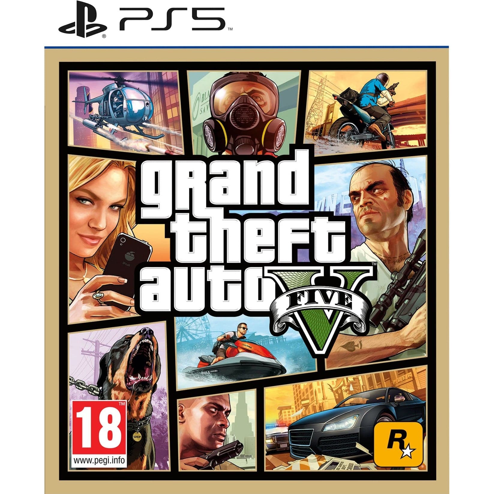 Grand Theft Auto V for Playstation 4 and Xbox Series X 5026555431835
