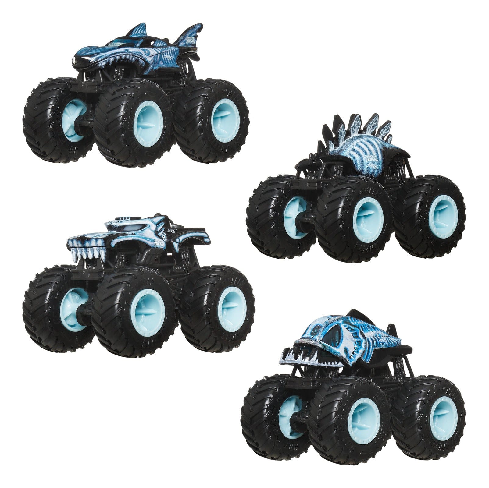 Hot Wheels Monster Trucks X Ray 4 Pack