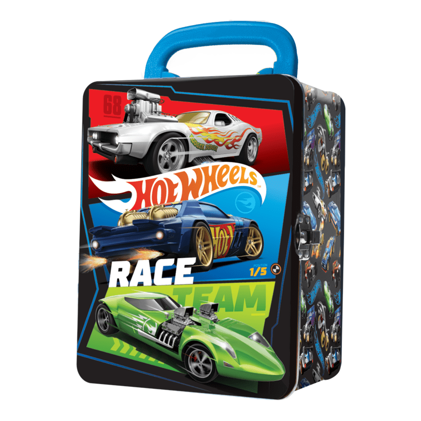 Hot Wheels Tin Car Storage Case - Black 4893825032198
