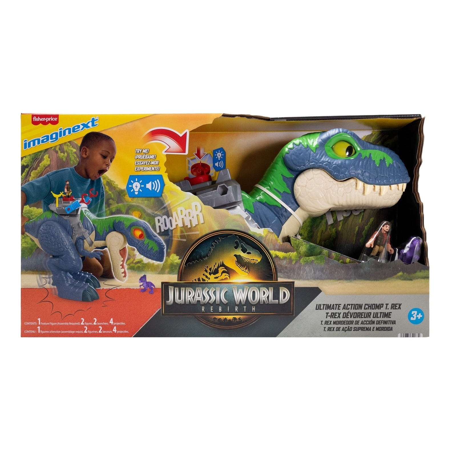 Imaginext Jurassic World 4 Chomp and Eat T Rex
