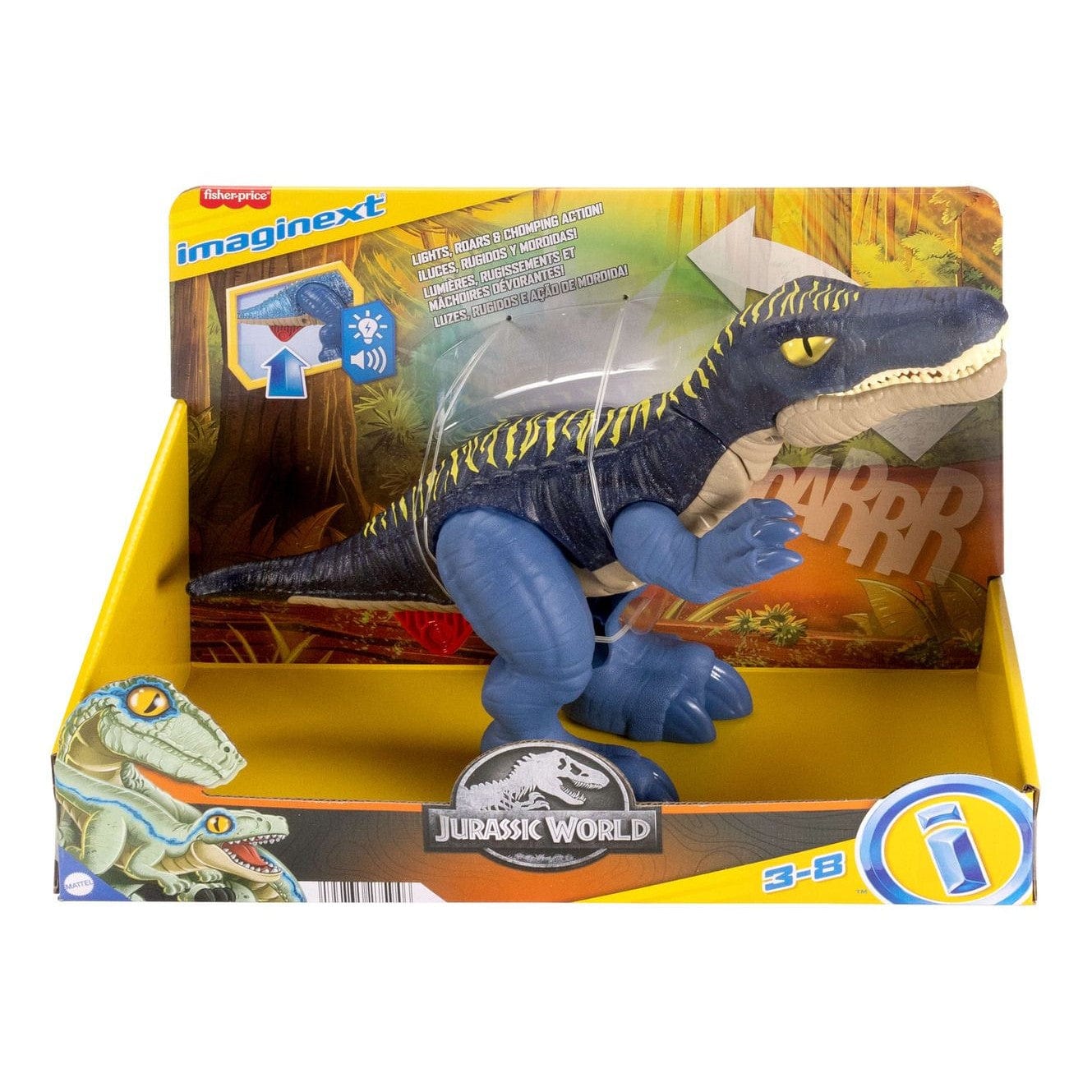 * Imaginext Jurassic World Growl & Glow Baryonyx 194735275946