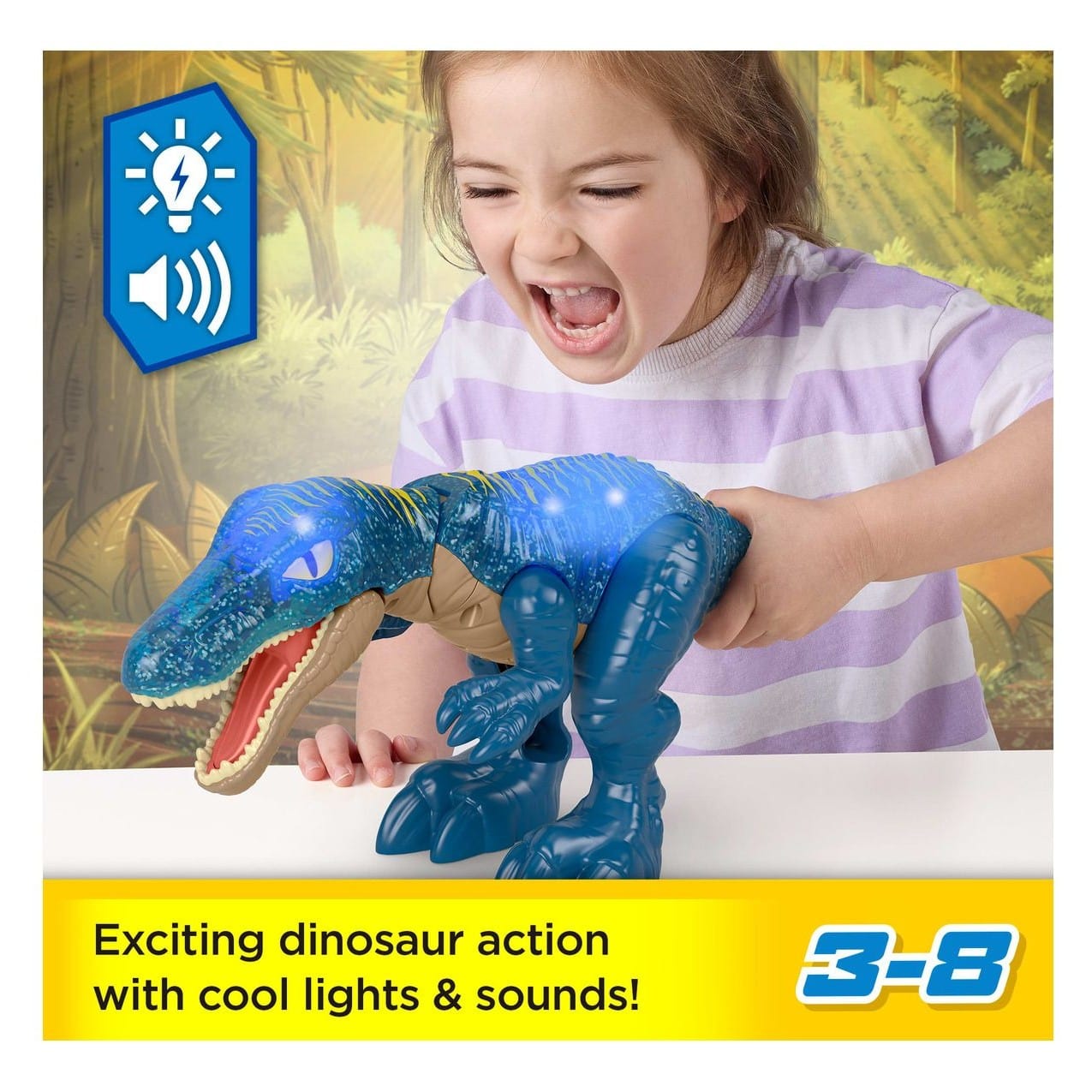 * Imaginext Jurassic World Growl & Glow Baryonyx 194735275946