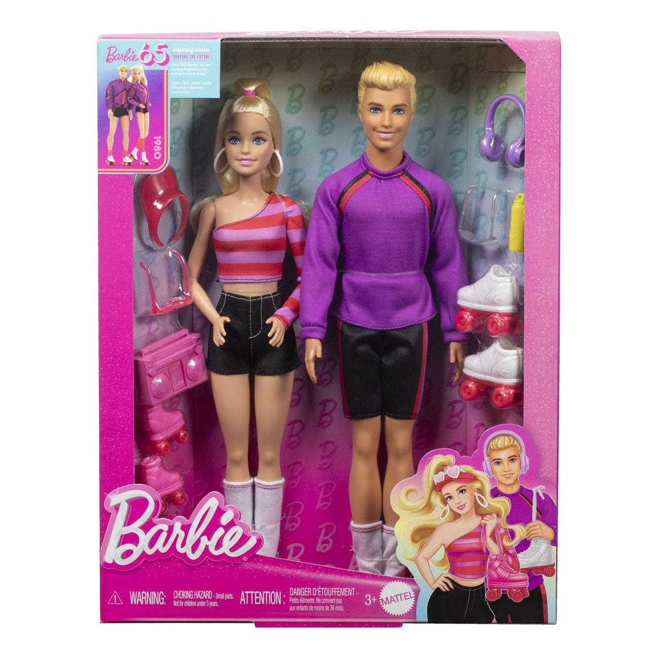 J! Barbie 65th Ann Barbie & Ken Fashionista 2-Pack 194735232437