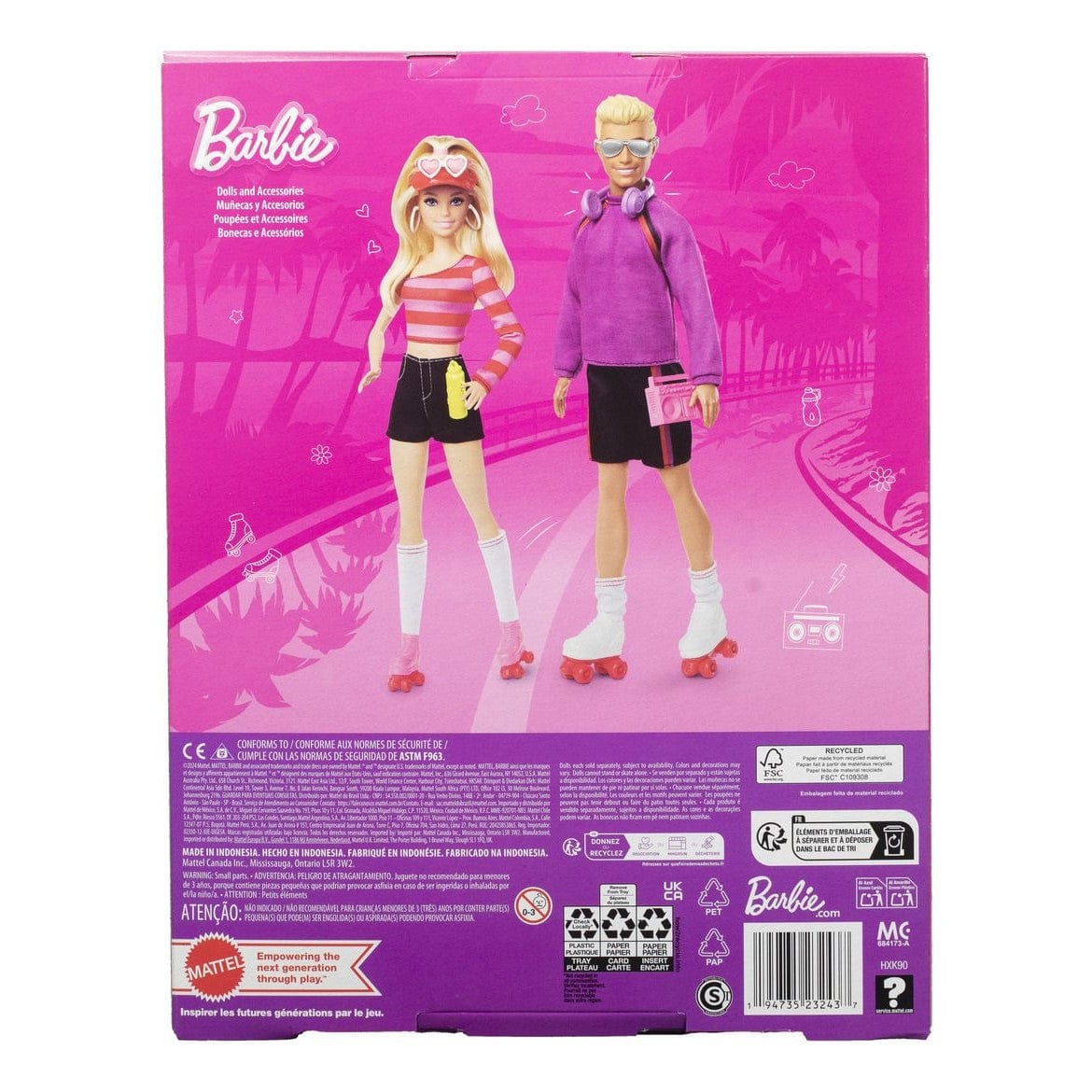 J! Barbie 65th Ann Barbie & Ken Fashionista 2-Pack 194735232437