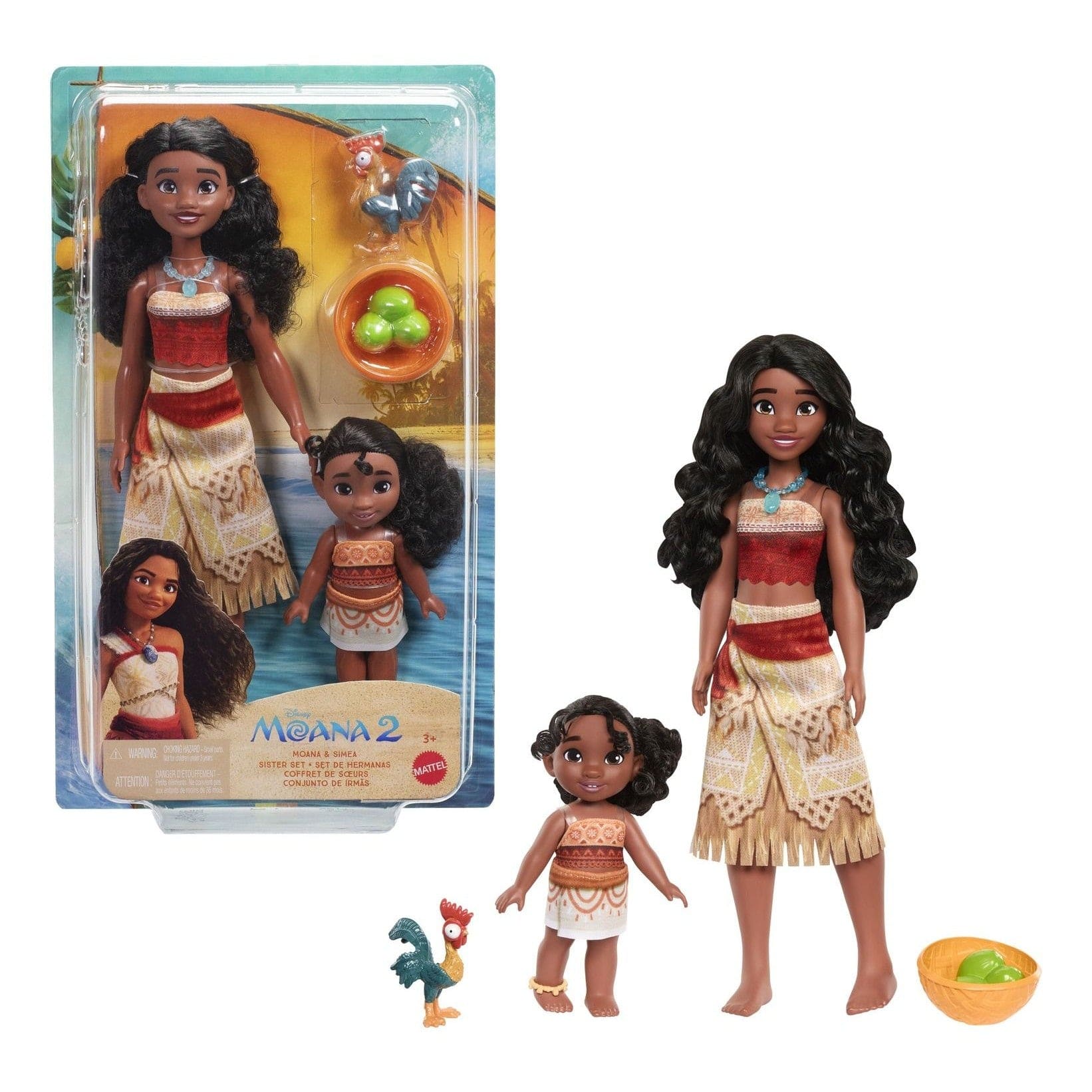 J! Disney Moana 2 Moana & Simea Sister Set 194735265077