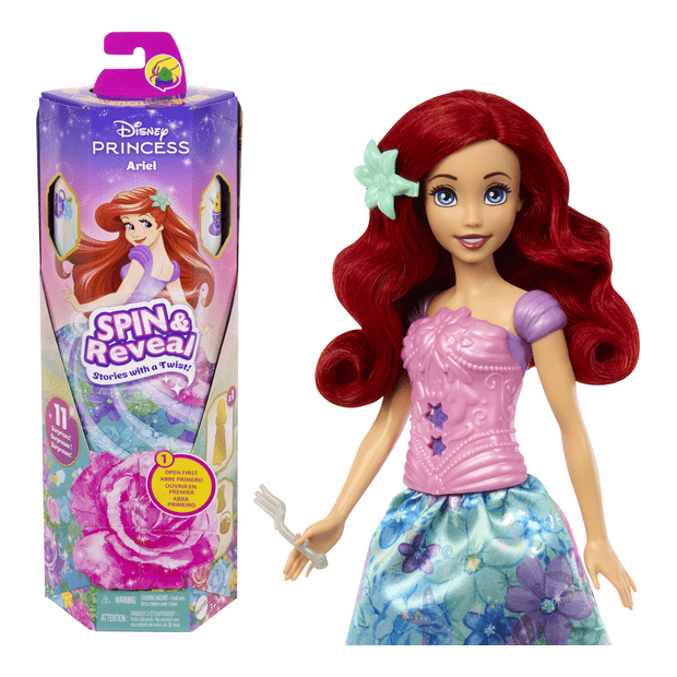 J! Disney Princess Spin & Reveal Ariel 194735239665
