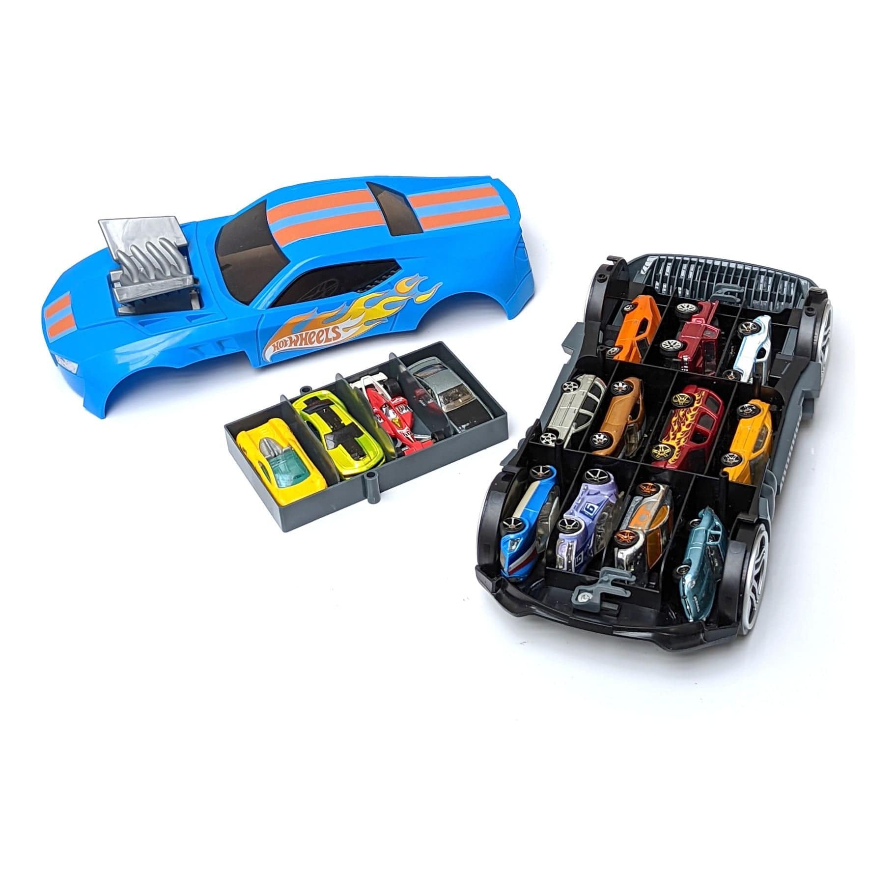 J! Hot Wheels 2 in 1 Race N Haul Storage Case 4893825030729
