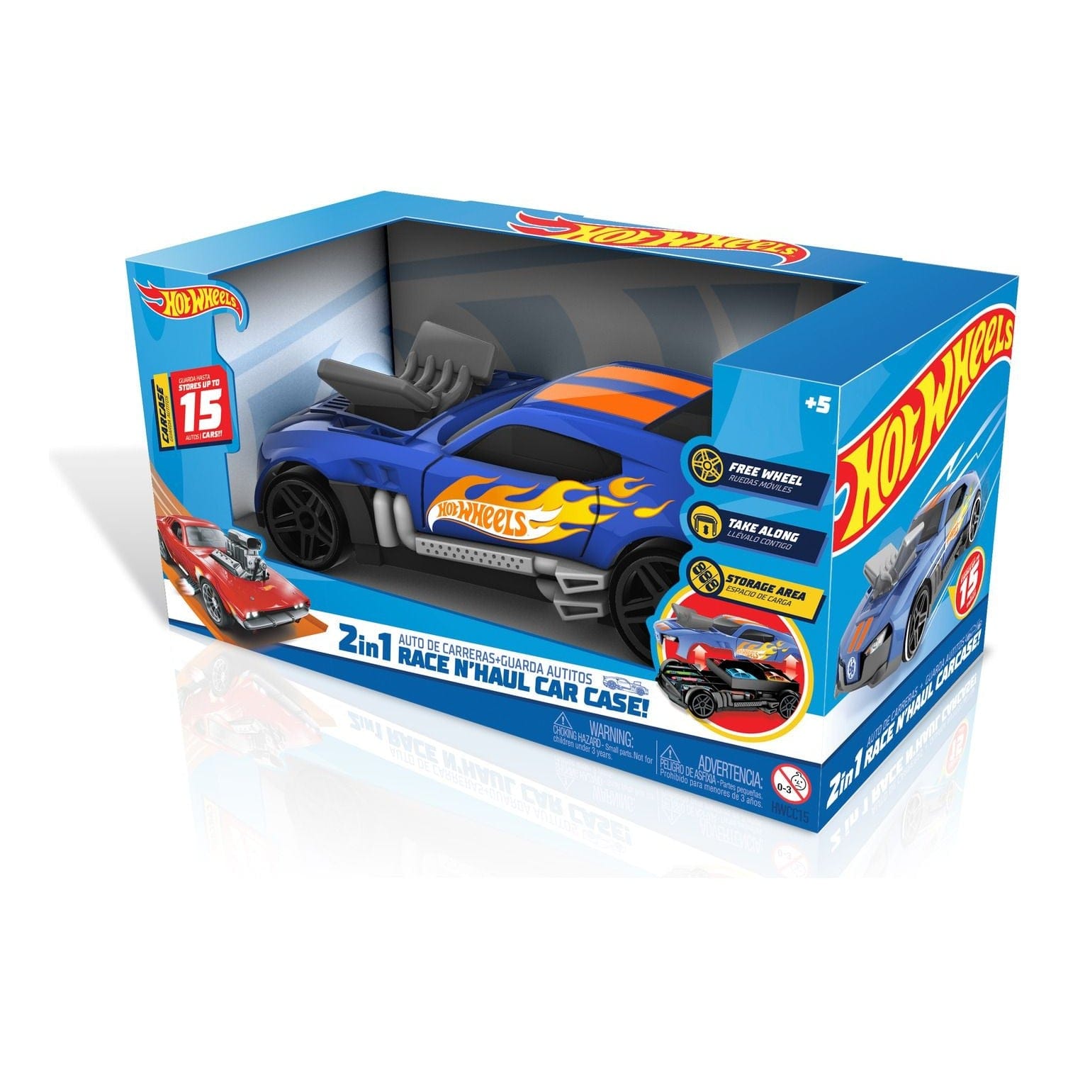 J! Hot Wheels 2 in 1 Race N Haul Storage Case 4893825030729