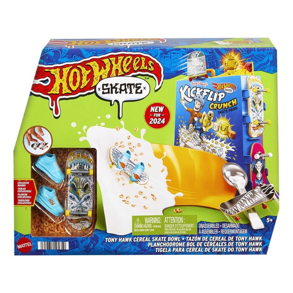 J! Hot Wheels Tony Hawk Cereal Skate Park 194735195350