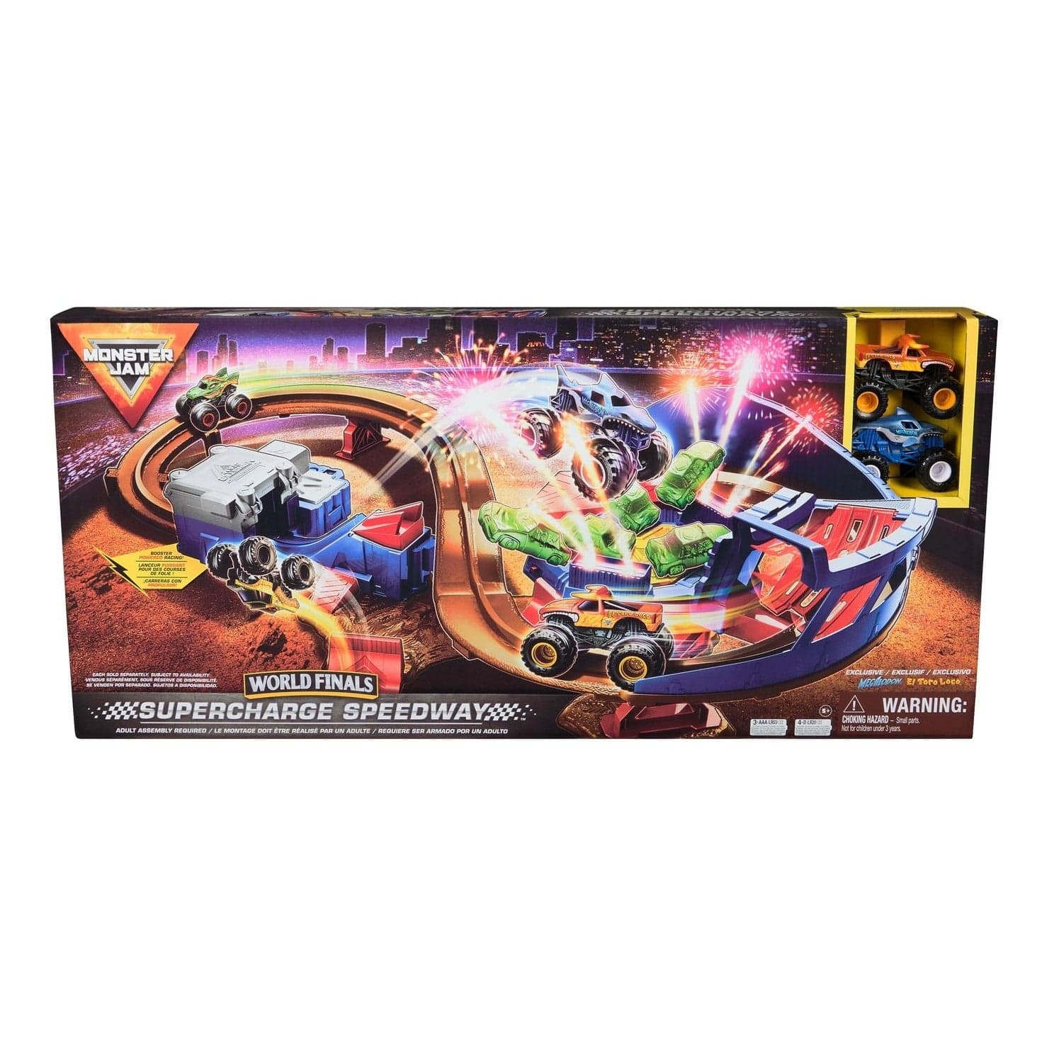 J! Monster Jam Supercharge Speedway Playset 681147034846