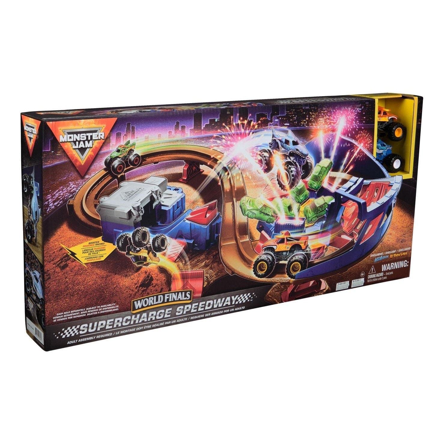 J! Monster Jam Supercharge Speedway Playset 681147034846