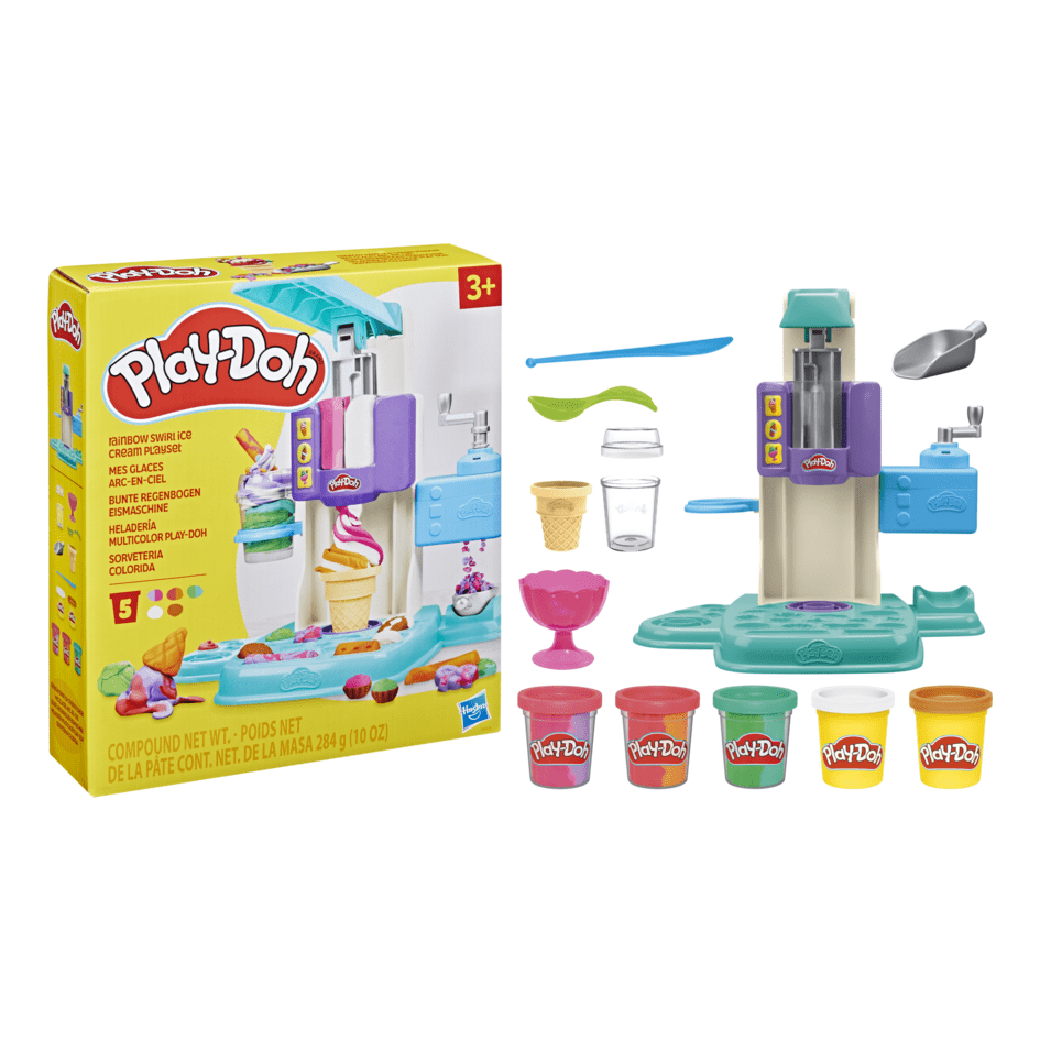 J! Play-Doh Rainbow Swirl Ice Cream Playset 5010996247544