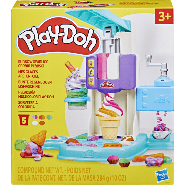 J! Play-Doh Rainbow Swirl Ice Cream Playset 5010996247544