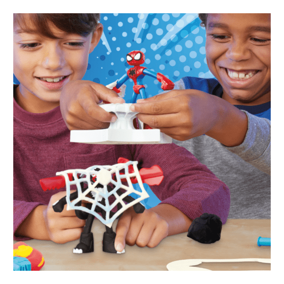 J! Play-Doh Spiderman Launch and Slice Battle 5010996257611