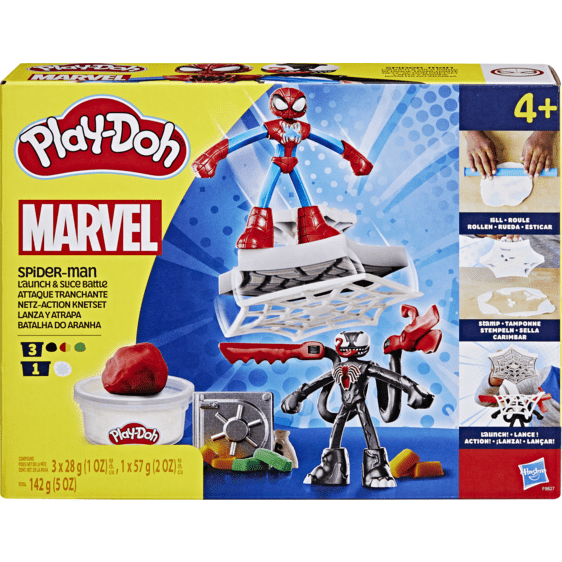 J! Play-Doh Spiderman Launch and Slice Battle 5010996257611