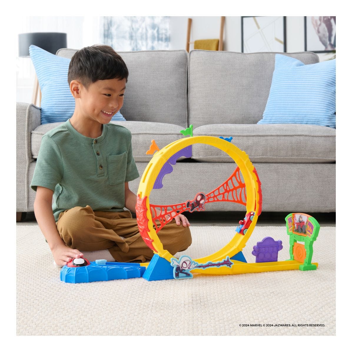 J! Spidey - Amazing Metals Super Loop Track Set 191726727033