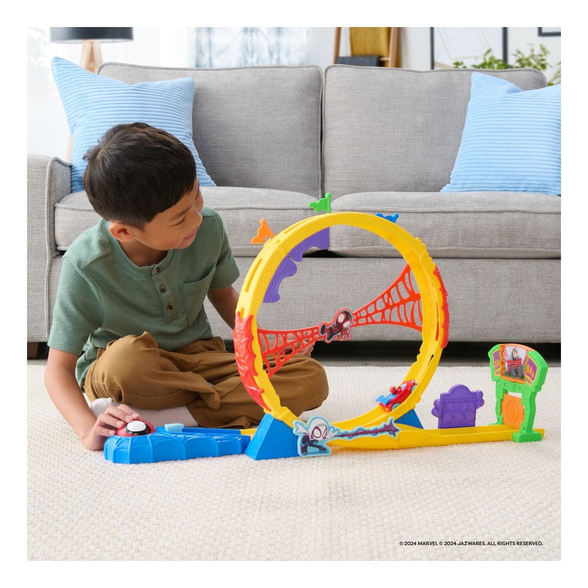 J! Spidey - Amazing Metals Super Loop Track Set 191726727033