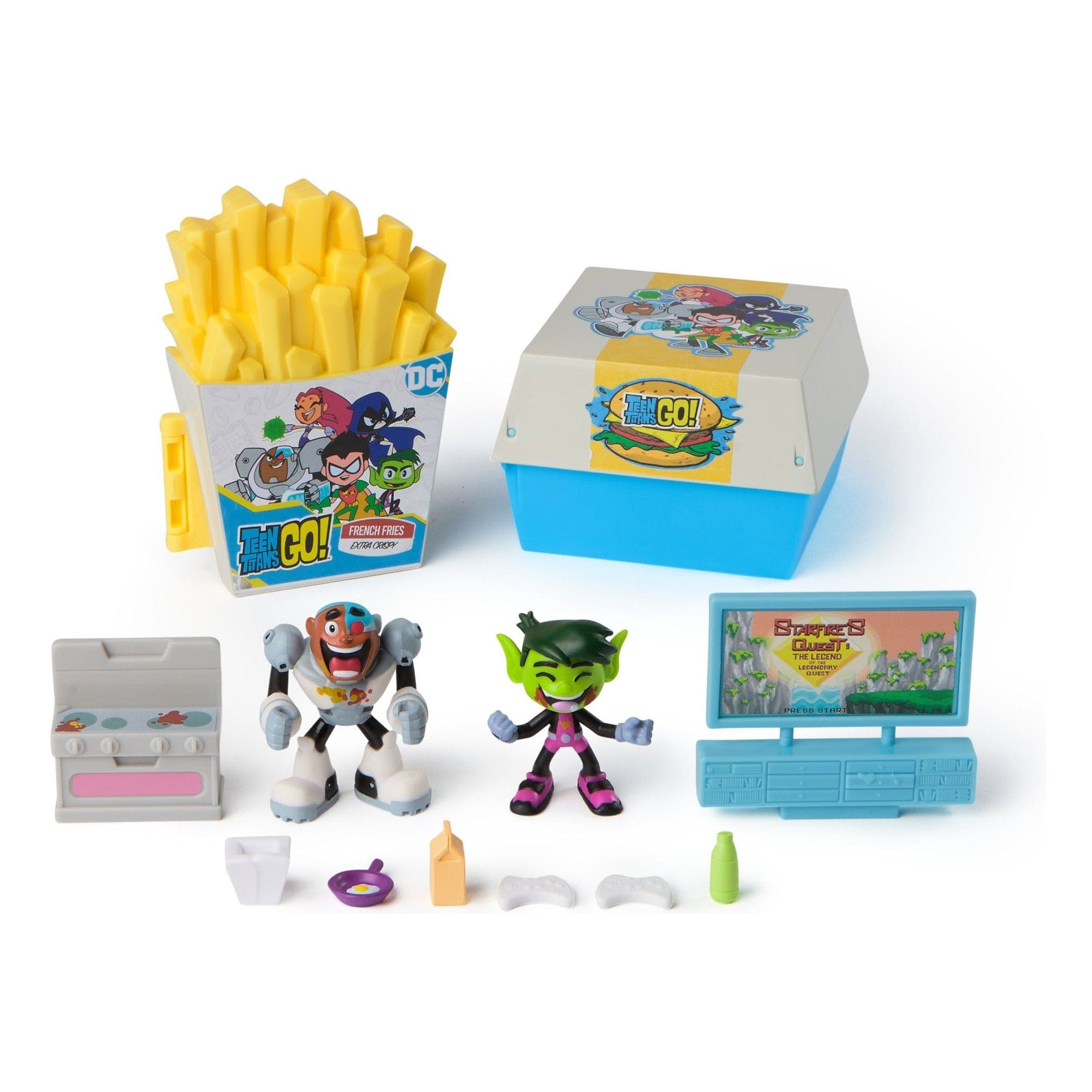 J! Teen Titans Go Kitchen Chaos Dis-play Set 681147026506