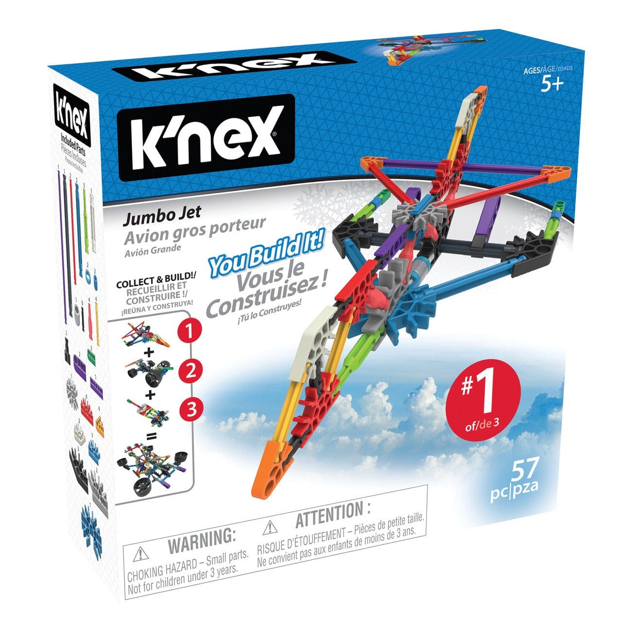 Knex Classics Jumbo Jet Building Set 744476170224
