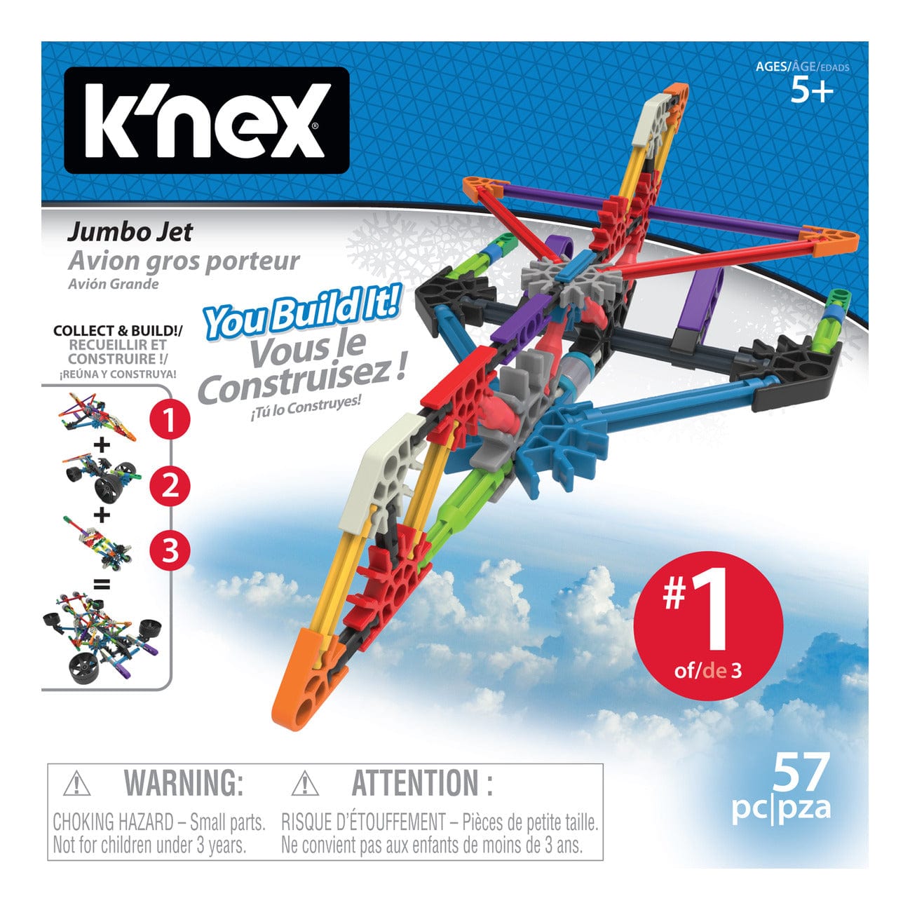 Knex Classics Jumbo Jet Building Set 744476170224