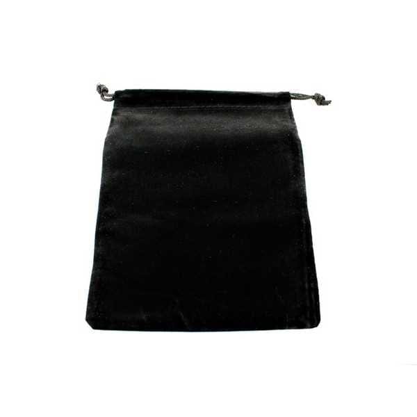 Large Suede Dice Bags Black (Pack of 25) 601982000745