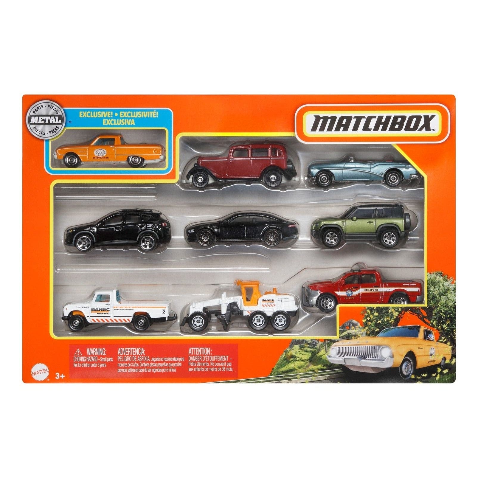 Matchbox 9 Car Giftpack Asst 746775159702